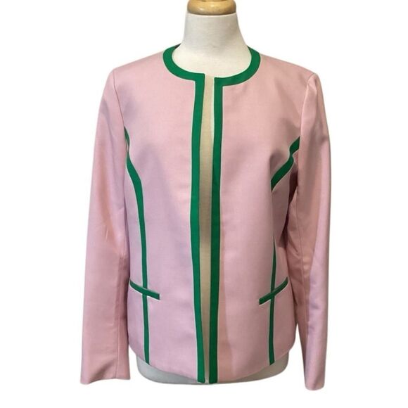 NWT Black Label by Evan-Picone Suit Jacket Size 10 Pink Green - Picture 4 of 10
